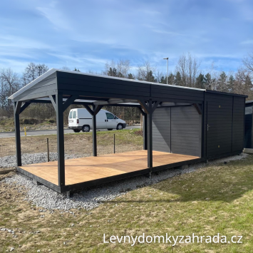 Zahradní domek Hamburk 8 m x 3 m