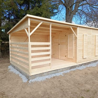 Zahradní domek Palermo IV o rozměru 3×3 m s terasou Zahradní domek Palermo IV o rozměru 3×3 m s terasou