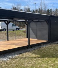 Zahradní domek Hamburk 8 m x 3 m